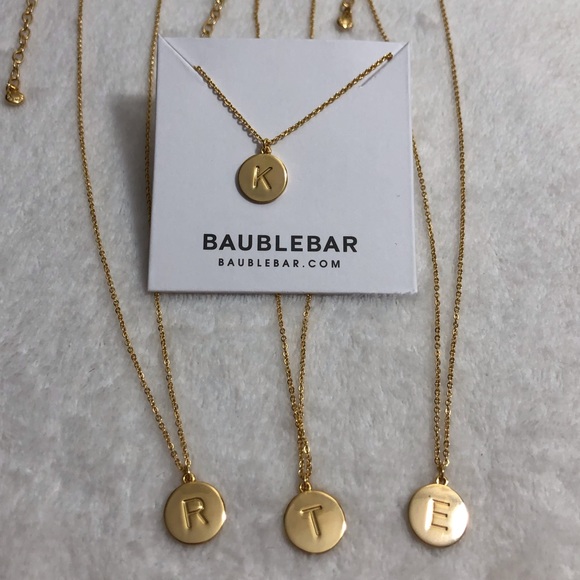 Baublebar Gold Initial Necklace - Picture 2 of 5